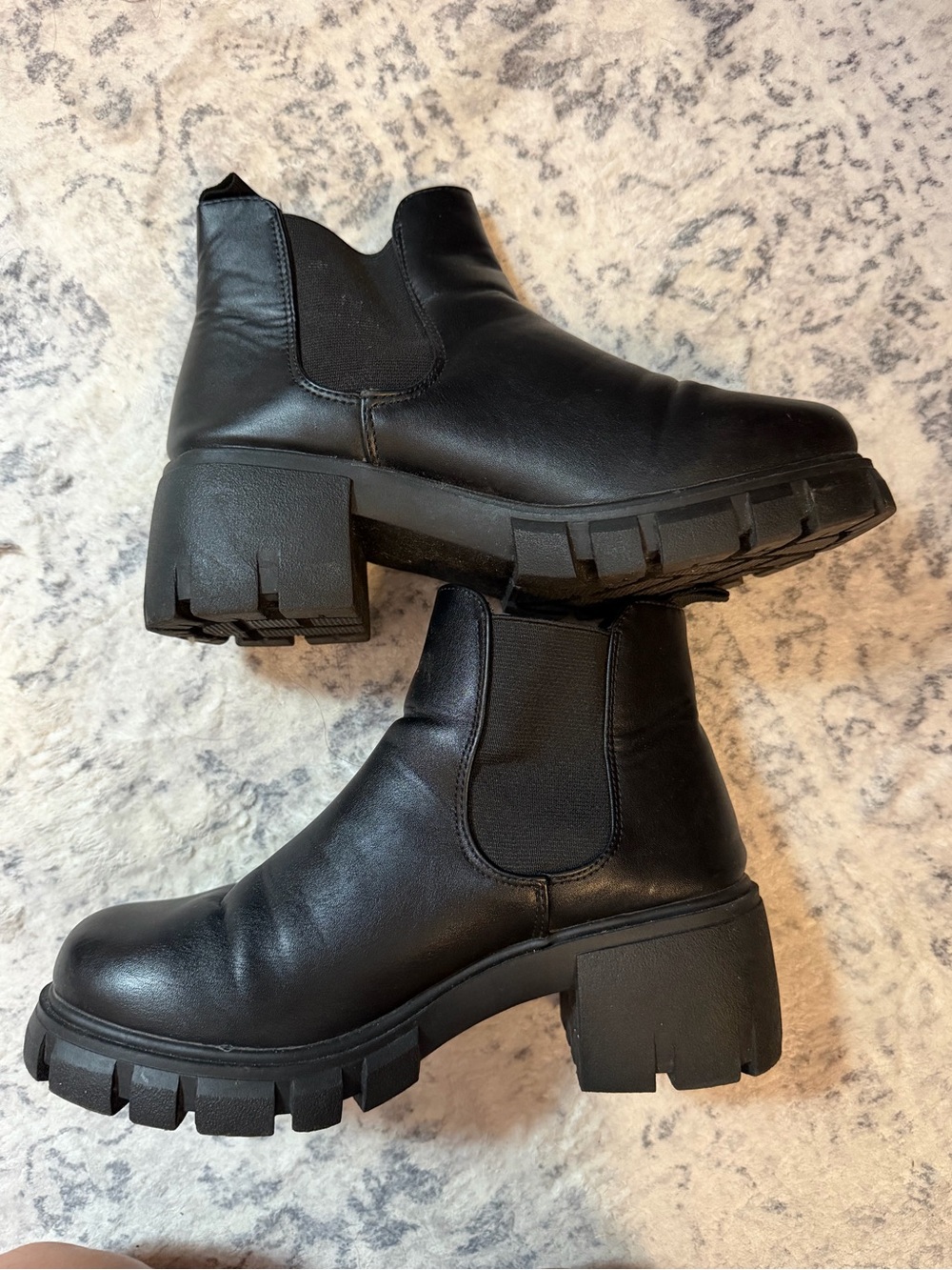 Women’s black block heel boots